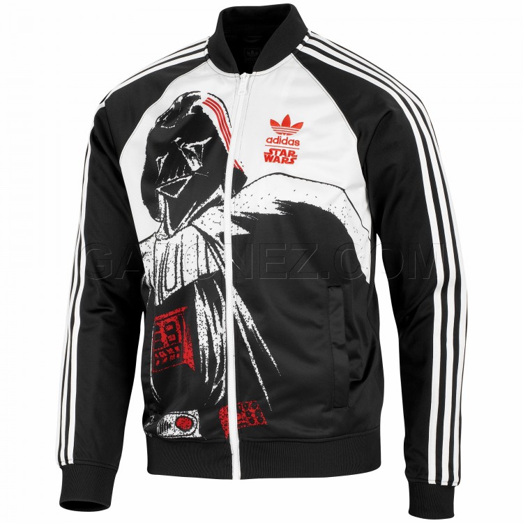Original Adidas Darth Vader Superstar Star Wars Jacket P99576 Authentic Adidas Jacket Track Top