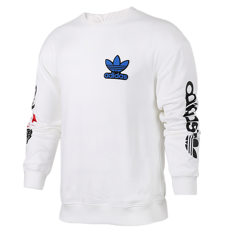 Adidas Mens Originals Crew Sweatshirt NY BQ0897 White Sweater_Adidas