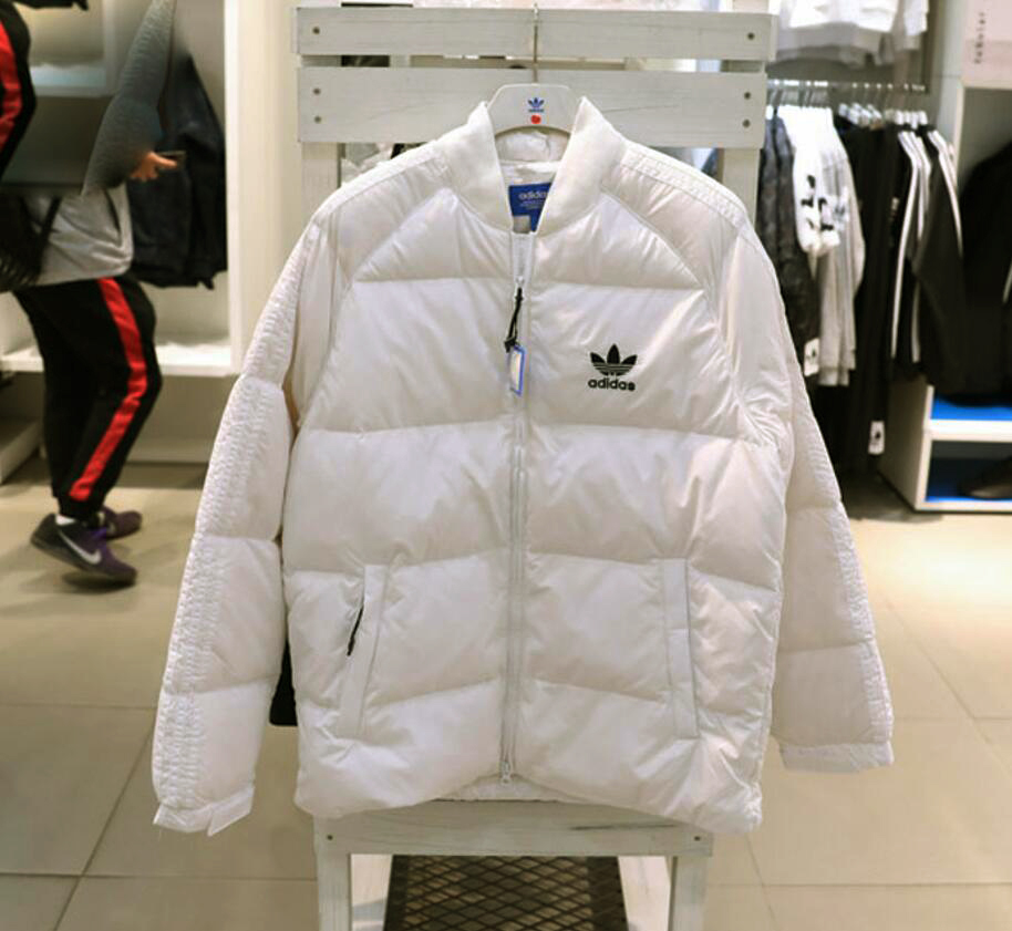 Original Adidas Superstar Womens Down Jacket BS4418 White Jackets Winter Down Coat