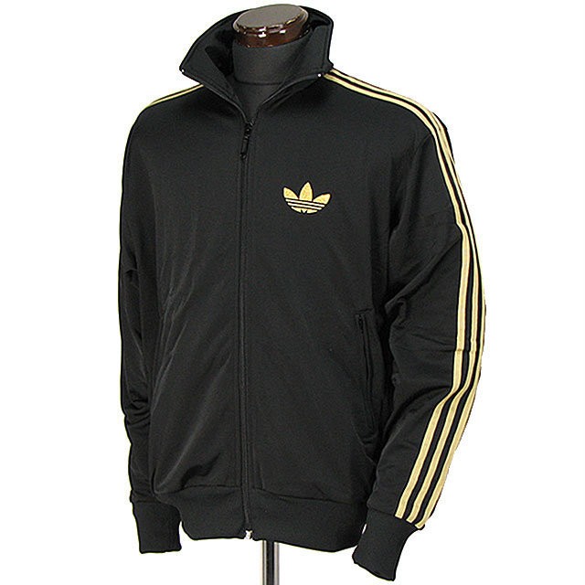 Original Adidas Mens Authentic Sports Track Top Firebird Jacket Black