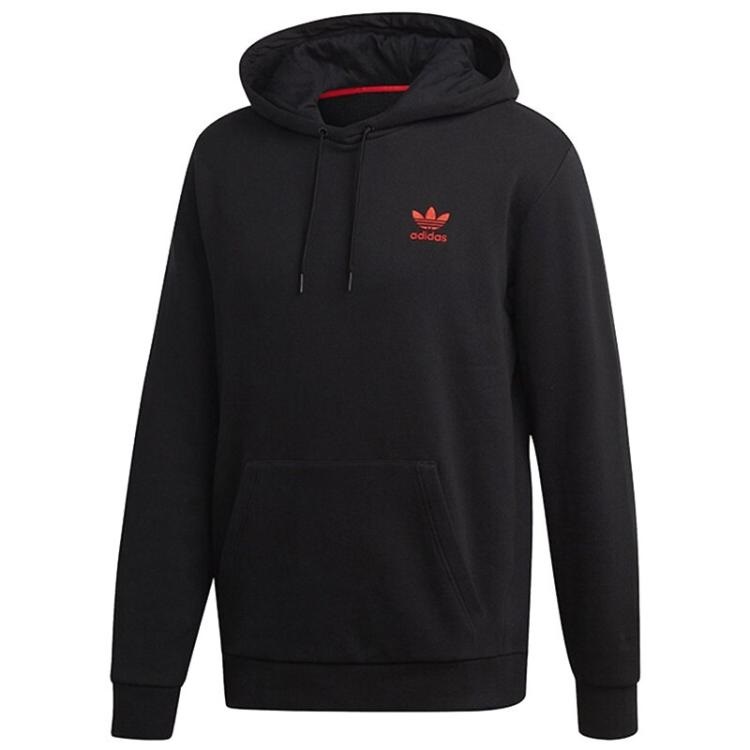 Original Adidas Valentine's Card Popover Hoody Black FH7887 Mens V Day Hoodie