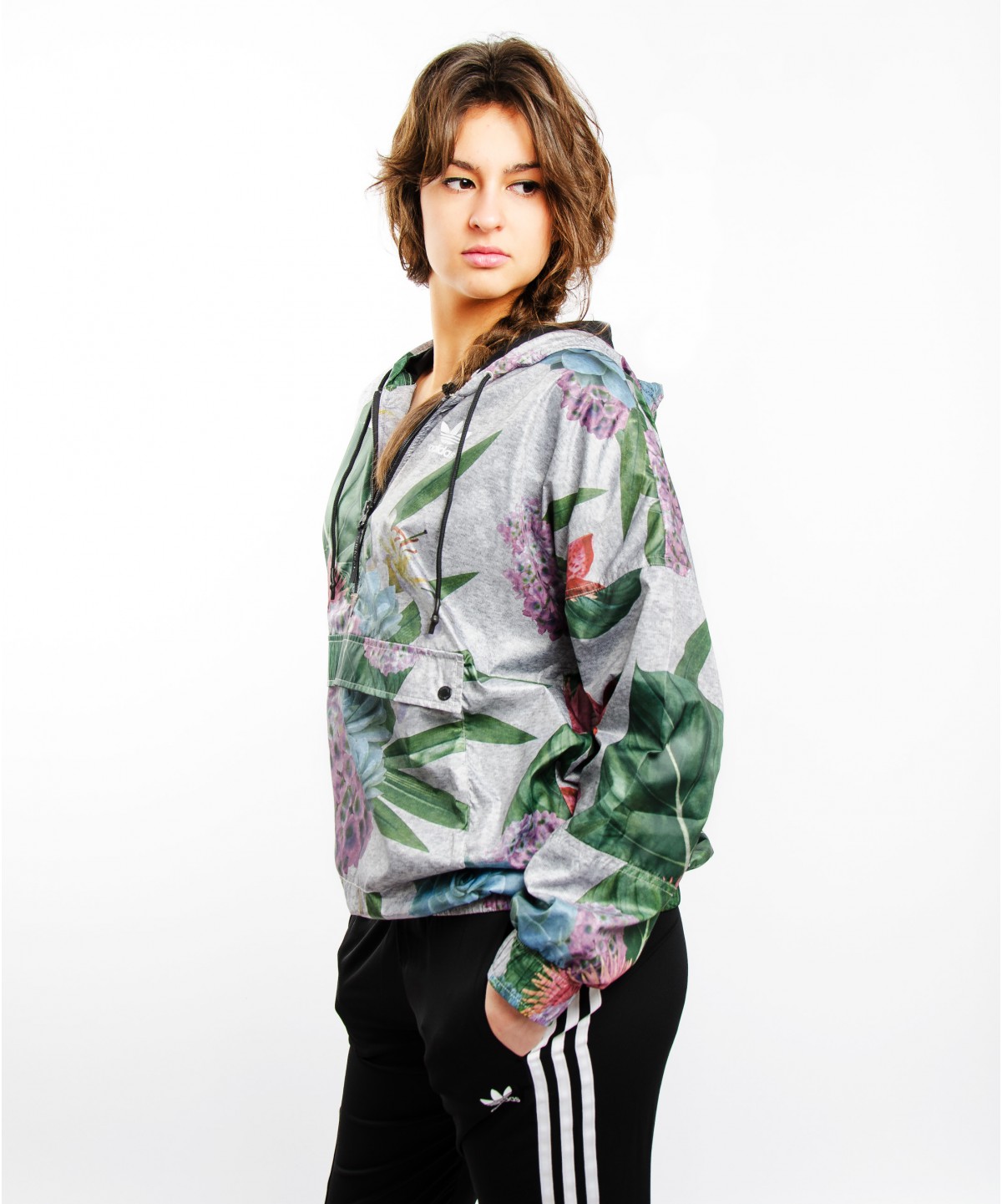 adidas training floral jacket