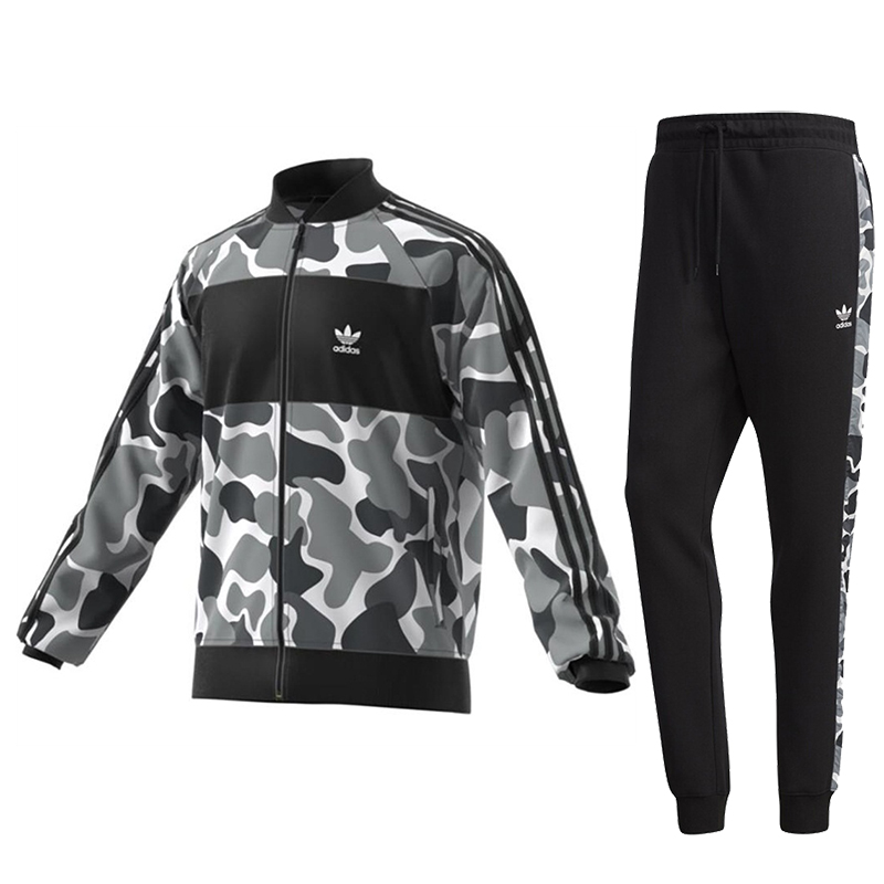 Original Adidas Mens Camo Full Tracksuit DN8036 Graphics CB TT Sport