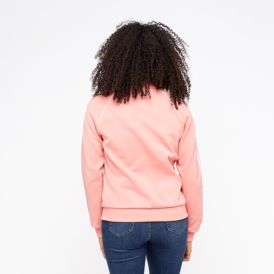 Adidas Original SS Track Top Women Pink DH3162 Superstar Full Zip Jacket