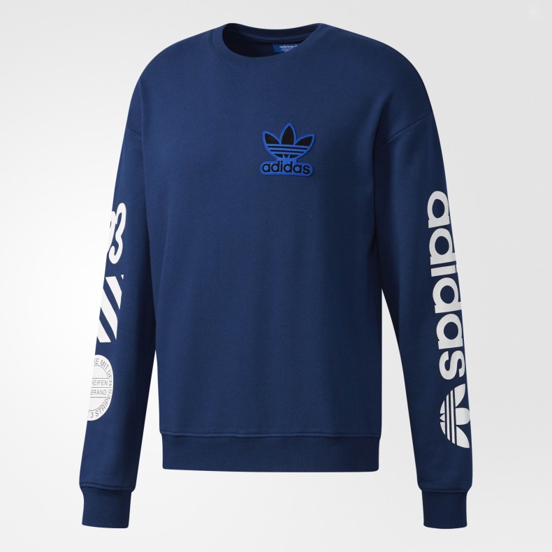 Adidas Mens Originals Crew Sweatshirt NY BQ0898 Navy Sweater_Adidas ...