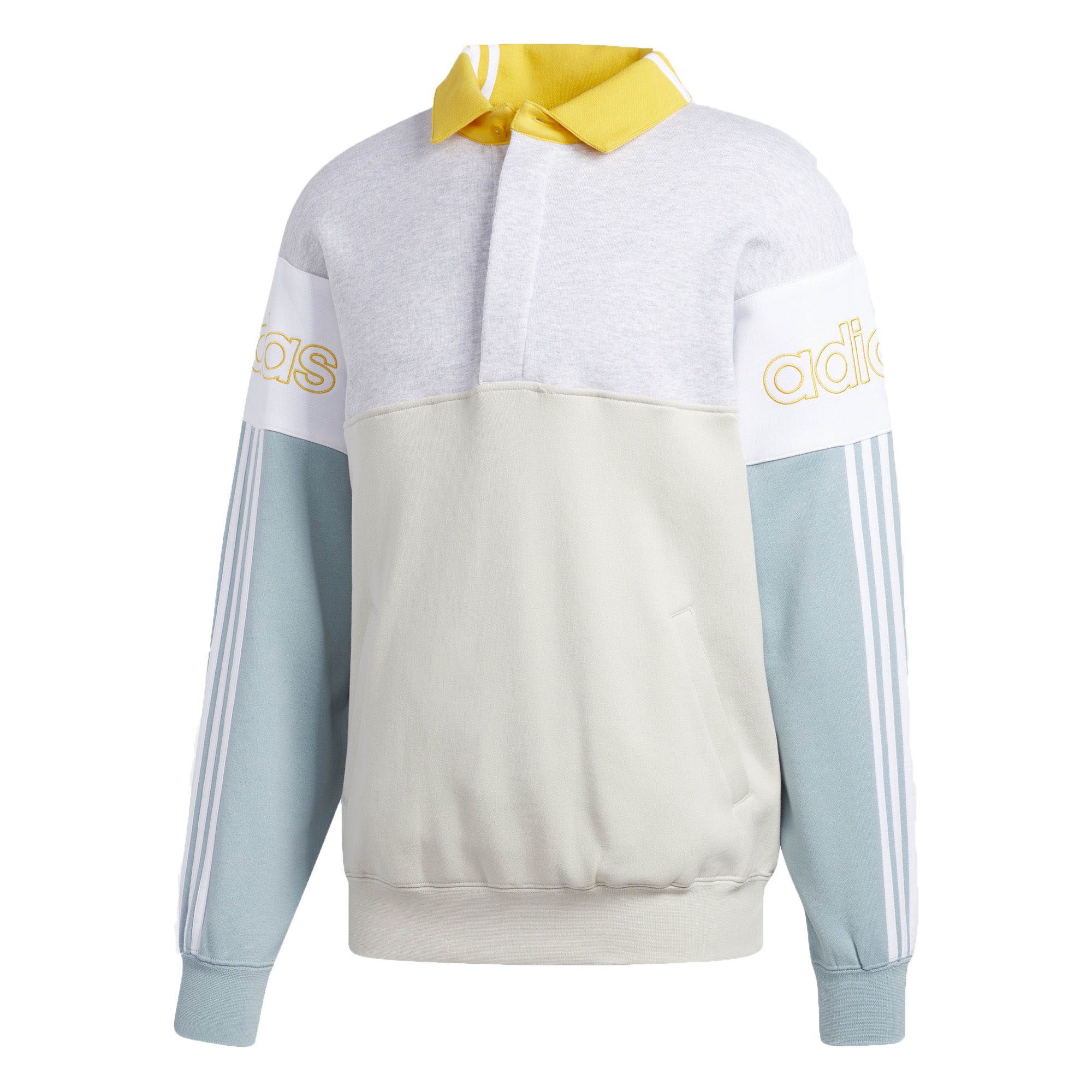 Adidas Rugby Sweater Collegiate DV3147 Raw White Rugby Sweatershirt ...