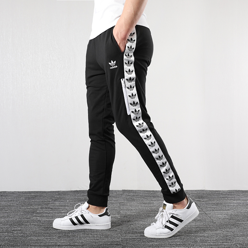 Adidas Original Light Pants Tre DX4234 Trefoil Black Joger Sport Pants