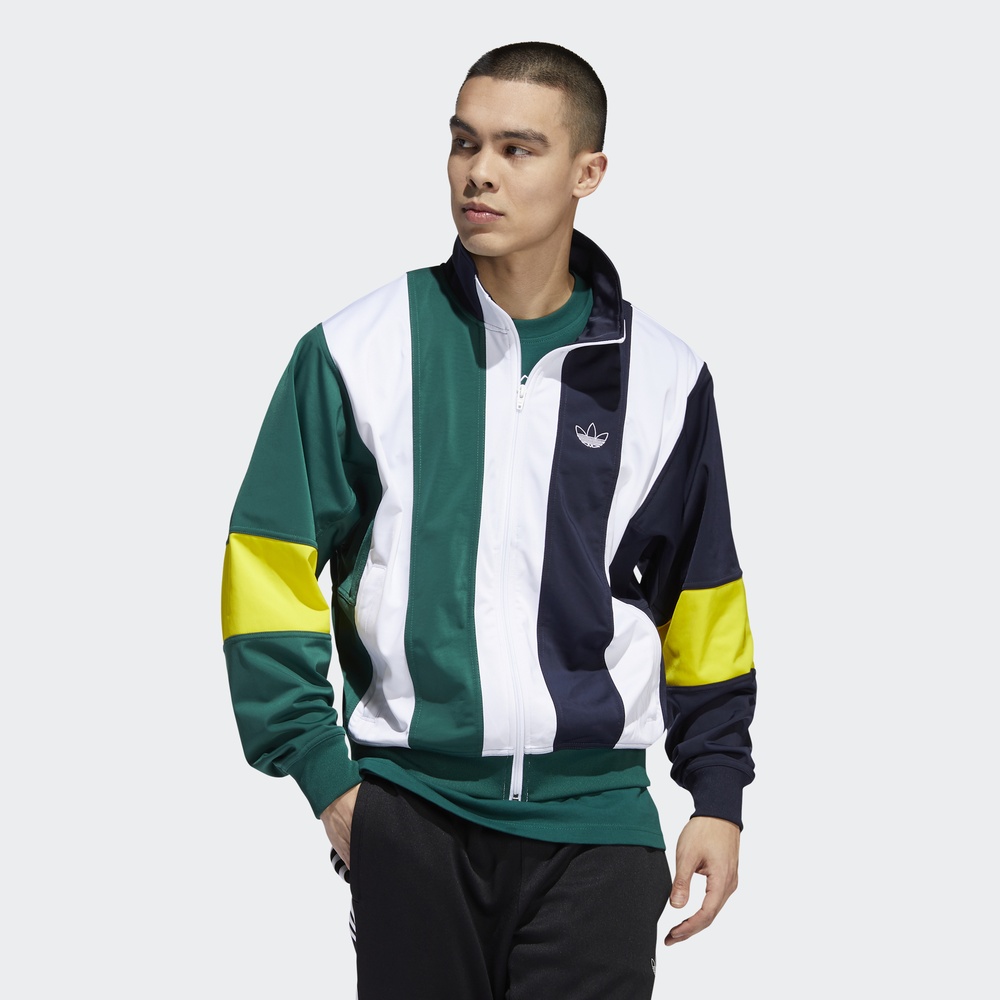 Original Mens Adidas Bailer Track Top EJ7114 Blue Jacket
