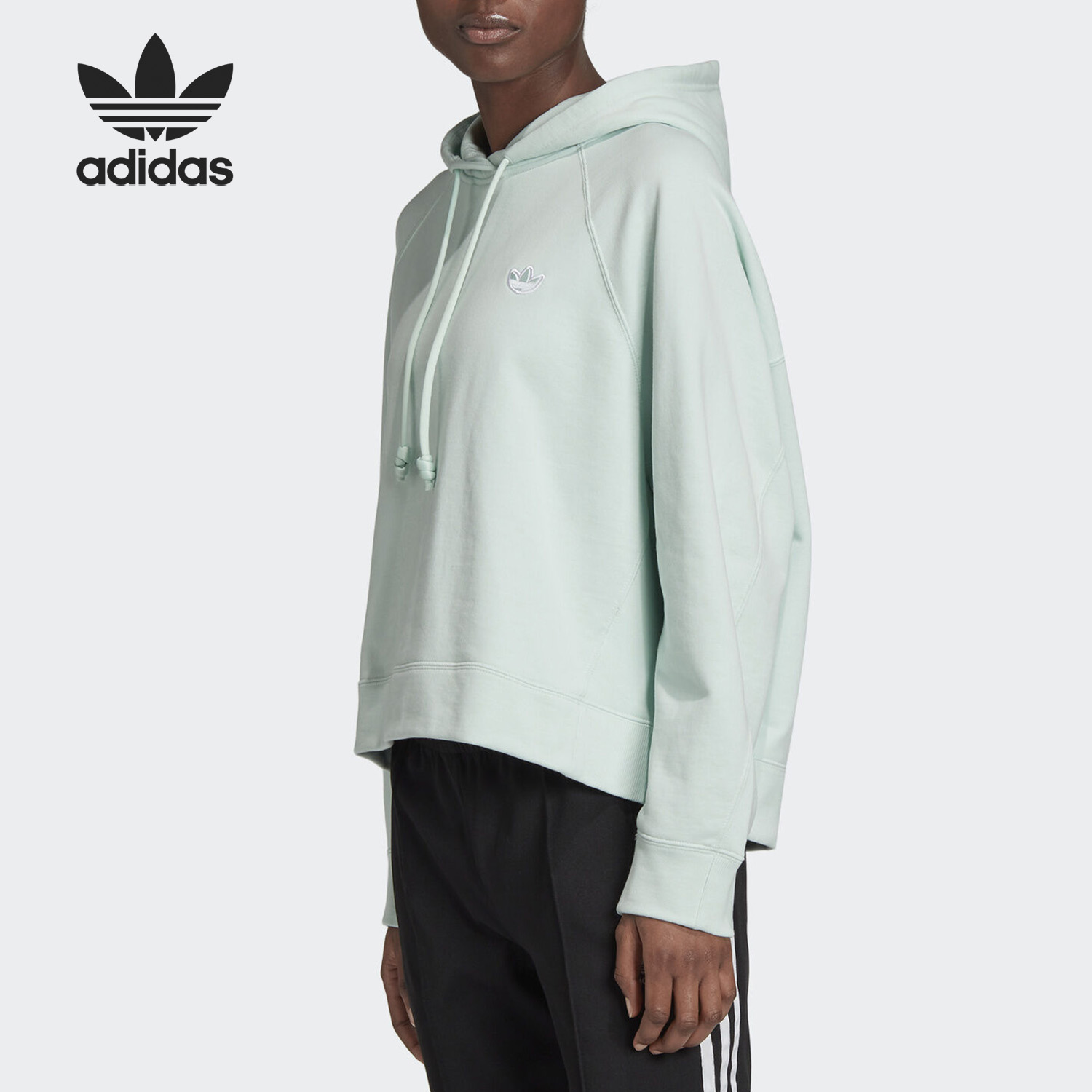 Adidas Originial Womens Hoodie FU3768 Sports Green Dash Hoody