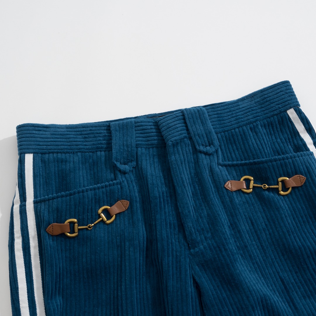 Adidas X Gucci Collaboration Mens Suit Corduroy Jacket With Pants