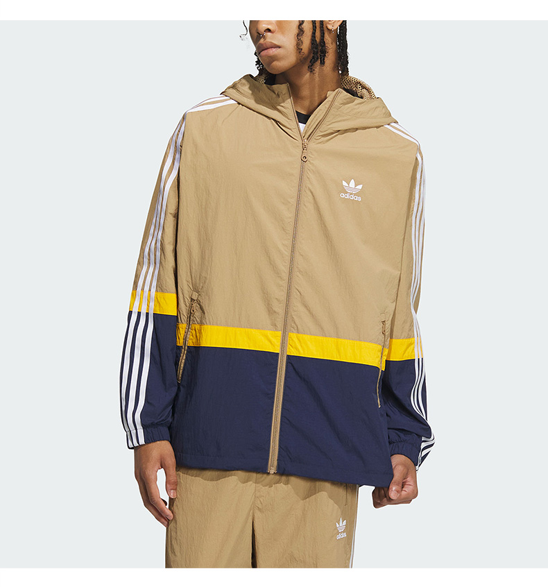 Adidas Originals Sportswear Jacket IN0996 Mens Cardboard Yellow Jacket Hoody