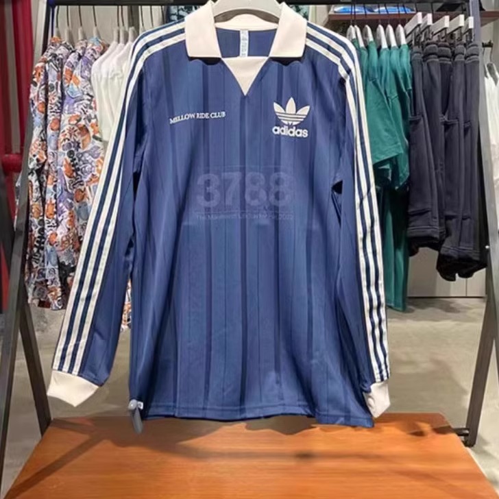Adidas Originals MRC Long Sleeve Blue HN1676 Mellow Ride Club T-Shirt